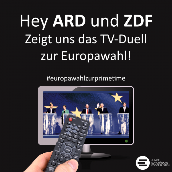 ARD und ZDF: TV-Duell der Europawahl 2019 zur Primetime #europawahlzurprimetime